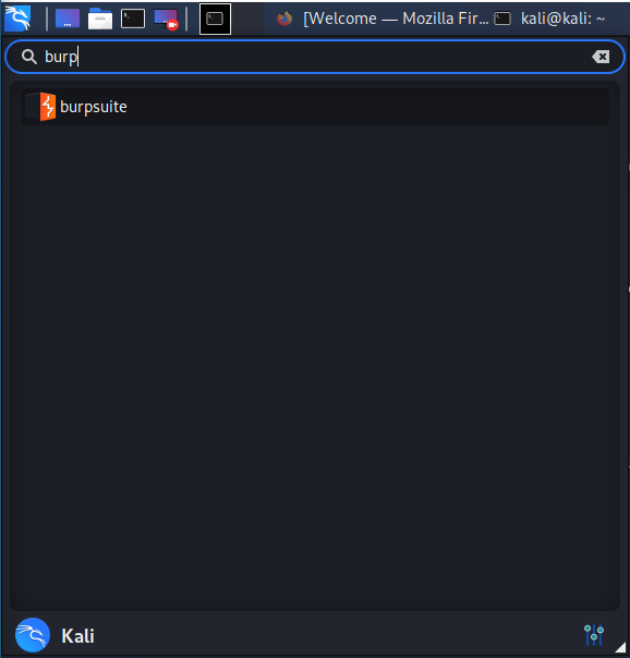 BurpSuite in Kali Linux